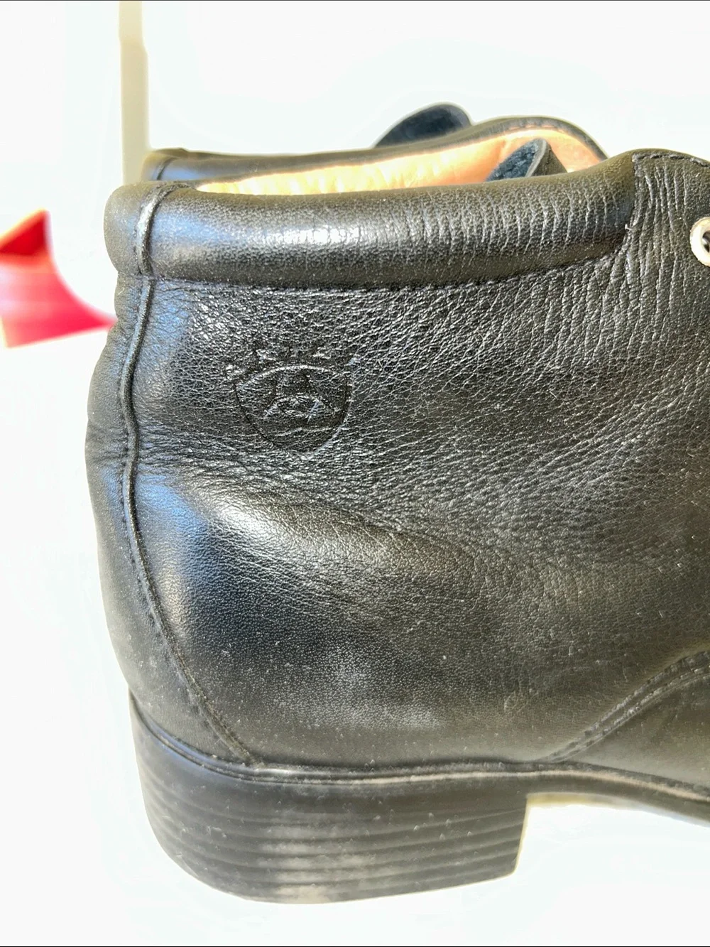 Ariat Black Leather Chukka Boots with Kiltie
